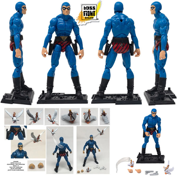 Boss Fight Studio Hero H.A.C.K.S. Phantom Wave 1.5 (Blue) 1:18 Scale Action Figure